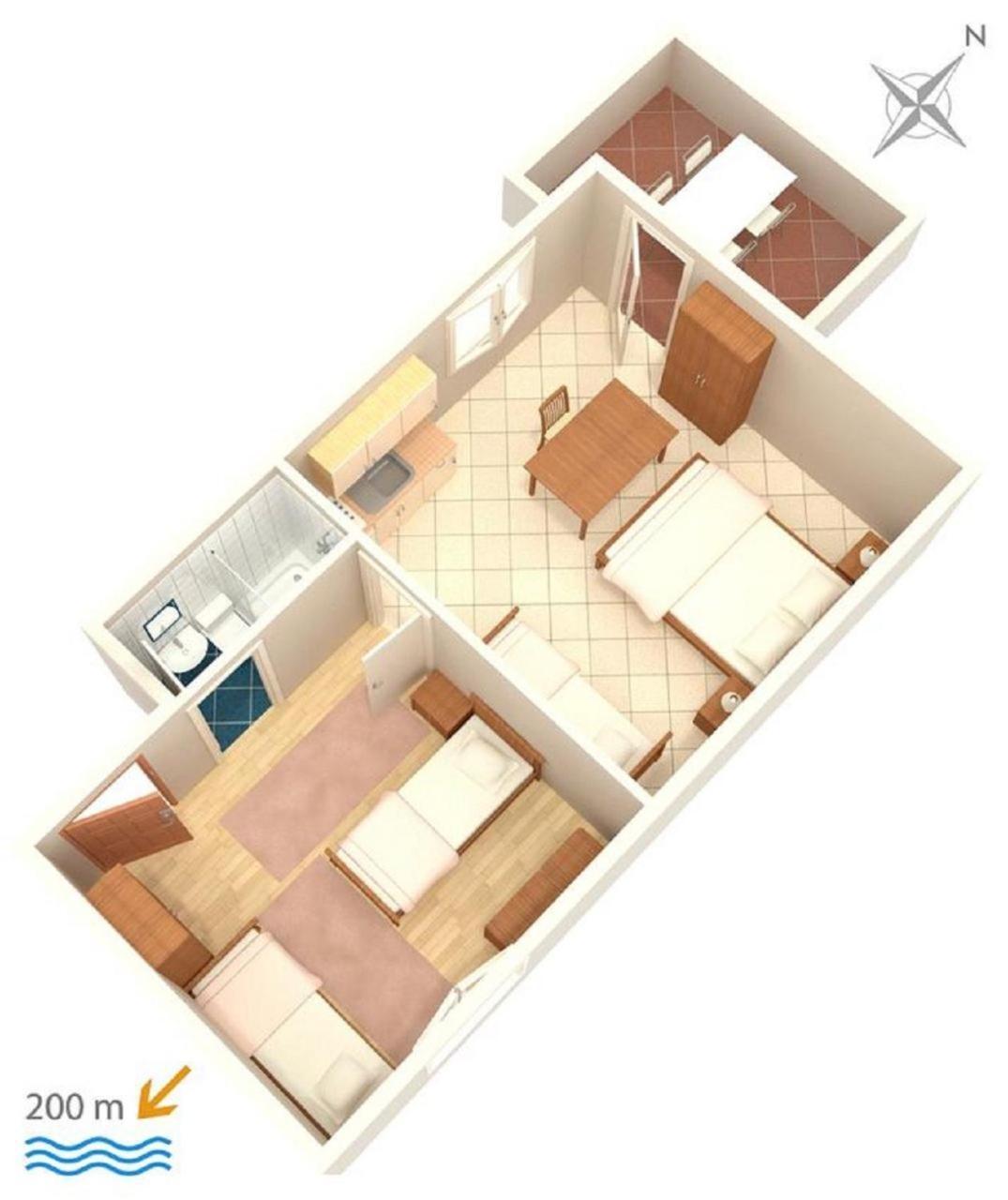 Apartments Zdravko - 150 M From Sandy Beach Duće Exterior foto